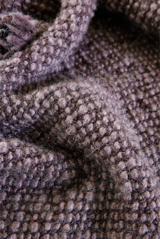 Blanket -Wooly - Plum - 180cm x 130cm