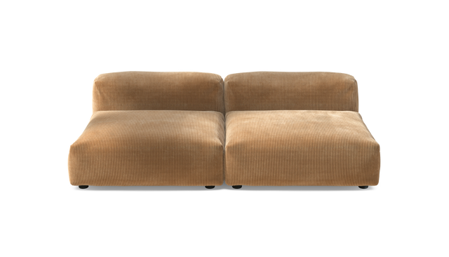 vetsak | Sofa Set 01 Large - Cord Velour - Camel | Modular Sofa | 3.5 Seater