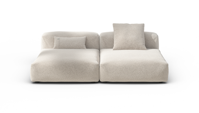 vetsak | Sofa Set 01 Large - Nub - Creme | Modular Sofa | 3.5 Seater