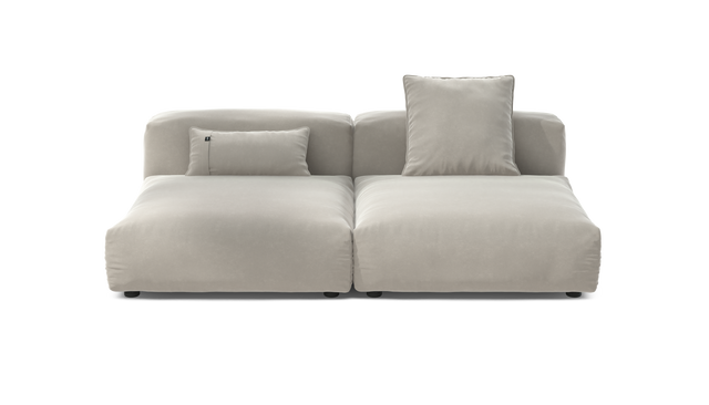 vetsak | Sofa Set 01 Large - Suave - Clay | Modular Sofa | 3.5 Seater