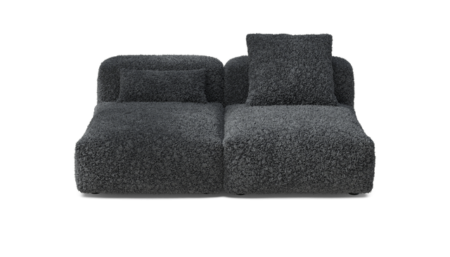 vetsak | Sofa Set 01 Medium - Doodle - Dark Grey | Modular Sofa | 2.5 Seater