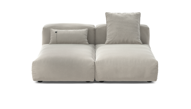 vetsak | Sofa Set 01 Medium - Suave - Clay | Modular Sofa | 2.5 Seater
