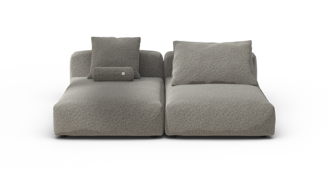 vetsak | Sofa Set 01 XLarge - Pebble - Platinum | Modular Sofa | 3.5 Seater