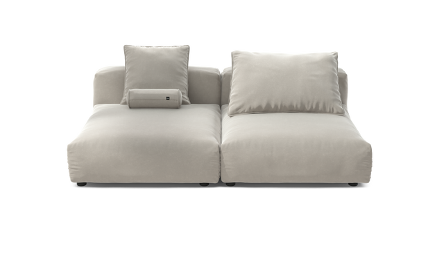 vetsak | Sofa Set 01 XLarge - Suave - Clay | Modular Sofa | 3.5 Seater