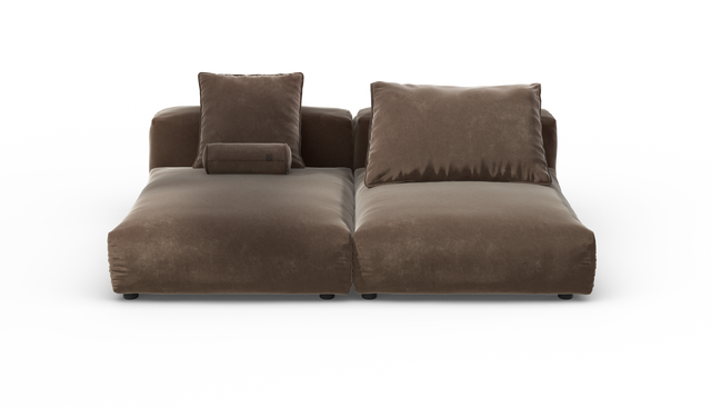 vetsak | Sofa Set 01 XLarge - Suave - Espresso | Modular Sofa | 3.5 Seater