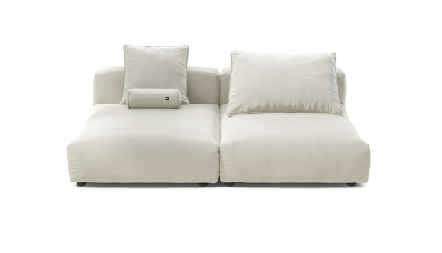 vetsak | Sofa Set 01 XLarge - Suave - Pearl | Modular Sofa | 3.5 Seater