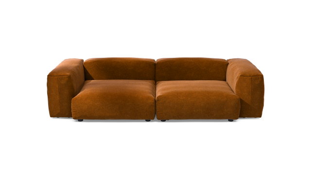 vetsak | Sofa Set 02 Large - Suave - Honey | Modular Sofa | 3.5 Seater | Big Sofa