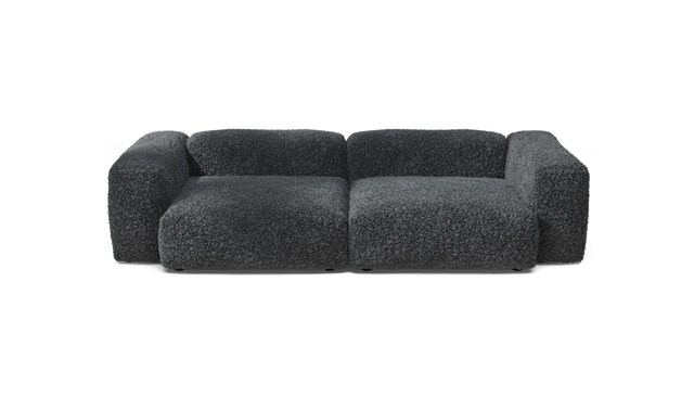 vetsak | Sofa Set 02 Large - Doodle - Dark Grey | Modular Sofa | 3.5 Seater | Big Sofa