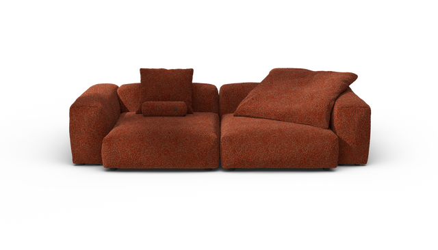 vetsak | Sofa Set 02 Large - Nub - Sienna | Modular Sofa | 3.5 Seater | Big Sofa