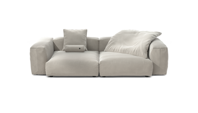 vetsak | Sofa Set 02 Large - Suave - Clay | Modular Sofa | 3.5 Seater | Big Sofa