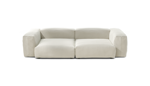 vetsak | Sofa Set 02 Large - Suave - Pearl | Modular Sofa | 3.5 Seater | Big Sofa