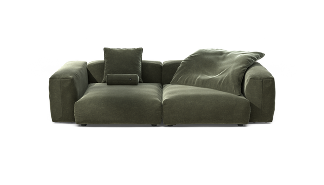 vetsak | Sofa Set 02 Large - Suave - Pine | Modular Sofa | 3.5 Seater | Big Sofa
