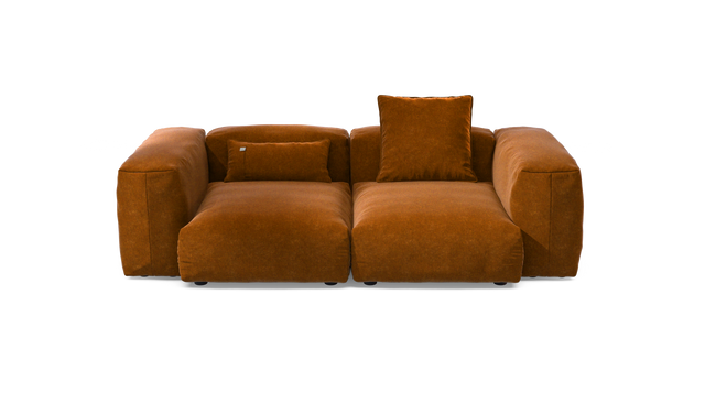 vetsak | Sofa Set 02 Medium - Suave - Honey | Modular Sofa | 2.5 Seater | Big Sofa