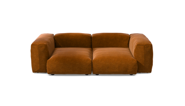 vetsak | Sofa Set 02 Medium - Suave - Honey | Modular Sofa | 2.5 Seater | Big Sofa