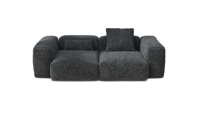 vetsak | Sofa Set 02 Medium - Doodle - Dark Grey | Modular Sofa | 2.5 Seater | Big Sofa