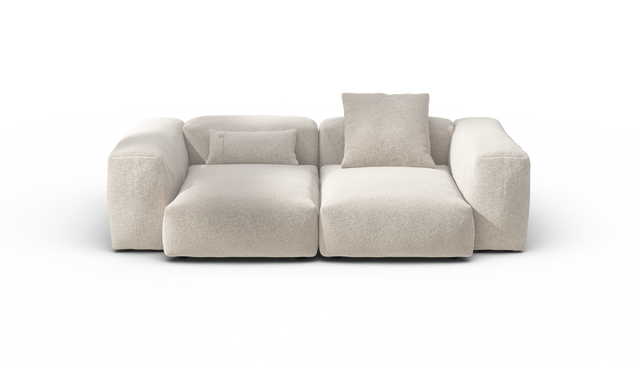 vetsak | Sofa Set 02 Medium - Nub - Creme | Modular Sofa | 2.5 Seater | Big Sofa