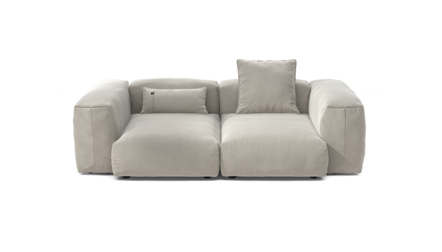 vetsak | Sofa Set 02 Medium - Suave - Clay | Modular Sofa | 2.5 Seater | Big Sofa
