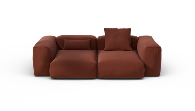 vetsak | Sofa Set 02 Medium - Terrain - Saffron | Modular Sofa | 2.5 Seater | Big Sofa
