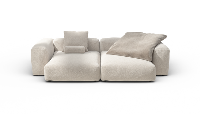vetsak | Sofa Set 02 XLarge - Nub - Creme | Modular Sofa | 3.5 Seater | Big Sofa