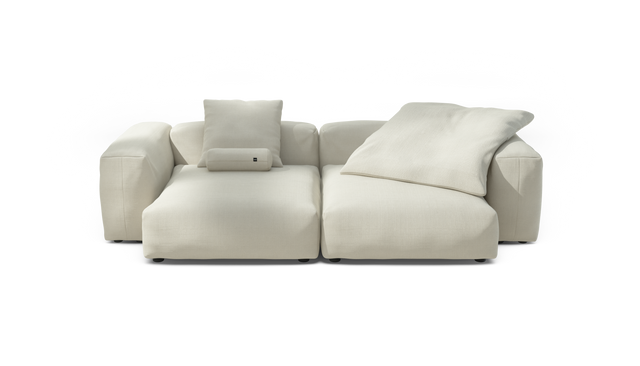 vetsak | Sofa Set 02 XLarge - Pique - Creme | Modular Sofa | 3.5 Seater | Big Sofa