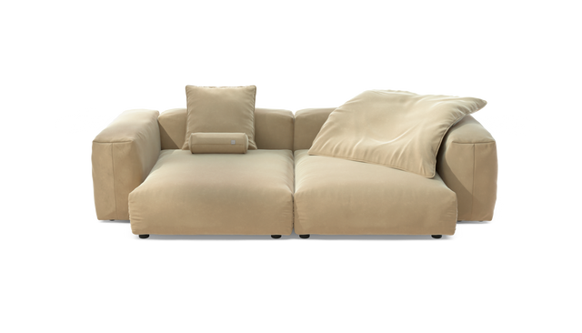 vetsak | Sofa Set 02 XLarge - Suave - Creme | Modular Sofa | 3.5 Seater | Big Sofa