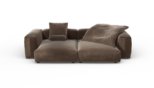 vetsak | Sofa Set 02 XLarge - Suave - Espresso | Modular Sofa | 3.5 Seater | Big Sofa