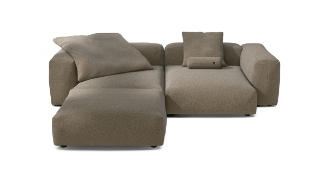 vetsak | Sofa Set 03 - Loop Loop - Taupe | Modular Sofa | 3.5 Seater | Big Sofa | Corner Sofa