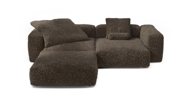 vetsak | Sofa Set 03 - Doodle - Cacao | Modular Sofa | 3.5 Seater | Big Sofa | Corner Sofa