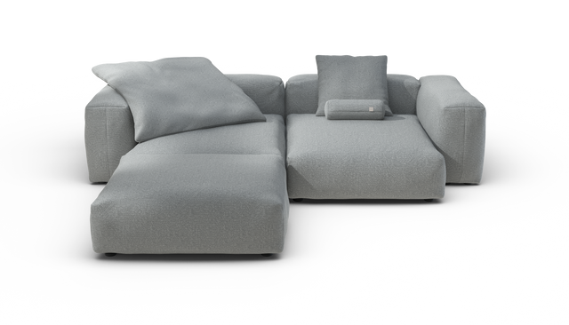 vetsak | Sofa Set 03 - Ridge - Limestone | Modular Sofa | 3.5 Seater | Big Sofa | Corner Sofa