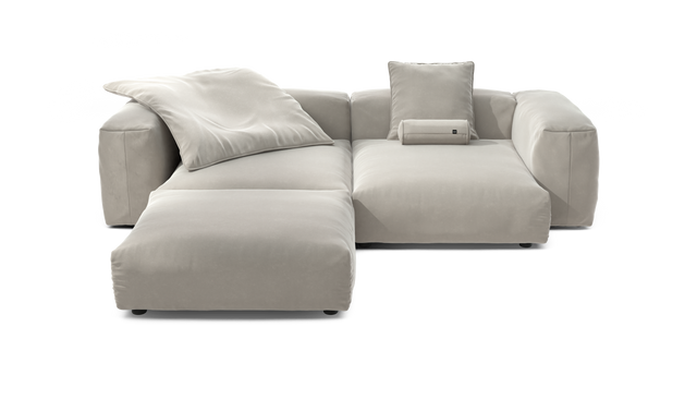 vetsak | Sofa Set 03 - Suave - Clay | Modular Sofa | 3.5 Seater | Big Sofa | Corner Sofa