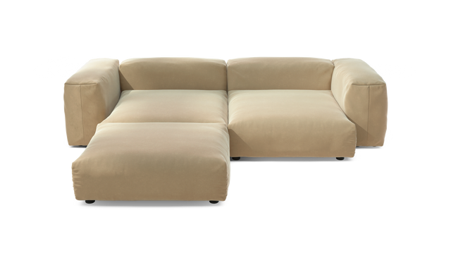 vetsak | Sofa Set 03 - Suave - Creme | Modular Sofa | 3.5 Seater | Big Sofa | Corner Sofa