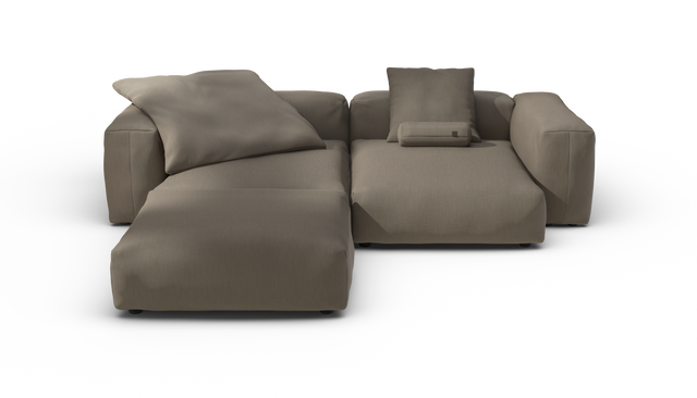 vetsak | Sofa Set 03 - Terrain - Driftwood | Modular Sofa | 3.5 Seater | Big Sofa | Corner Sofa