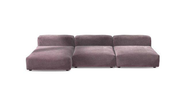 vetsak | Sofa Set 04 - Cord Velour - Blossom | Modular Sofa | 5 Seater | Big Sofa