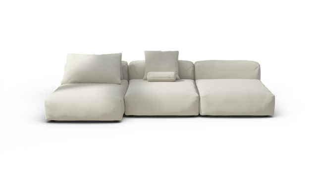 vetsak | Sofa Set 04 - Breeze - Ecru | Modular Sofa | 5 Seater | Big Sofa
