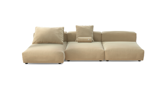 vetsak | Sofa Set 04 - Suave - Creme | Modular Sofa | 5 Seater | Big Sofa