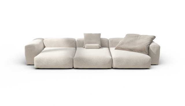 vetsak | Sofa Set 05 - Nub - Creme | Modular Sofa | 5 Seater | Big Sofa | Corner Sofa
