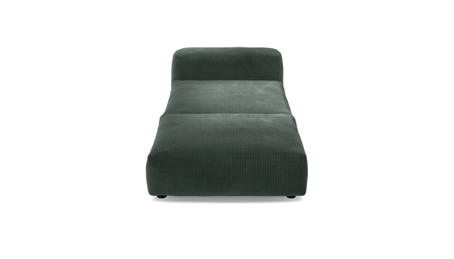 vetsak | Sofa Set 07 - Sun Lounger - Cord Velour - Hunter | Modular Sofa | 2 Seater | Daybed | Chaiselounge