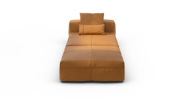 vetsak | Sofa Set 07 - Sun Lounger - Leather - Brown | Modular Sofa | 2 Seater | Daybed | Chaiselounge