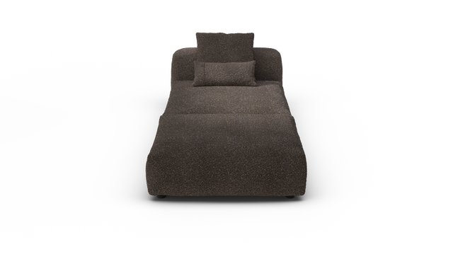 vetsak | Sofa Set 07 - Sun Lounger - Nub - Walnut | Modular Sofa | 2 Seater | Daybed | Chaiselounge