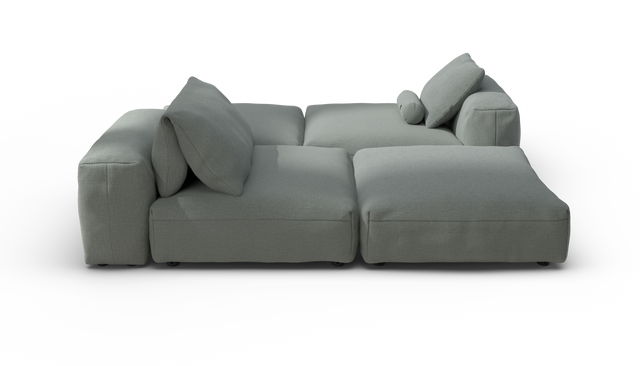 vetsak | Sofa Set 08 - Daybed - Breeze - Sage | Modular Sofa | 6 Seater | Outdoor Island | Double lounger