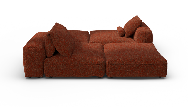 vetsak | Sofa Set 08 - Daybed - Nub - Sienna | Modular Sofa | 6 Seater | Outdoor Island | Double lounger