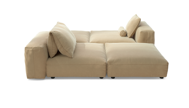 vetsak | Sofa Set 08 - Daybed - Suave - Creme | Modular Sofa | 6 Seater | Outdoor Island | Double lounger