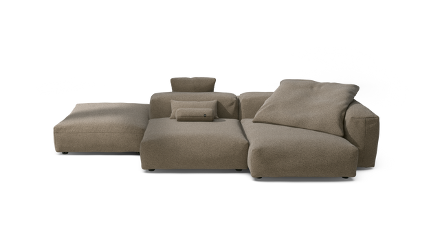 vetsak | Sofa Set 09 - The Island - Loop Loop - Taupe | Modular Sofa | 7 Seater | Sofa Island