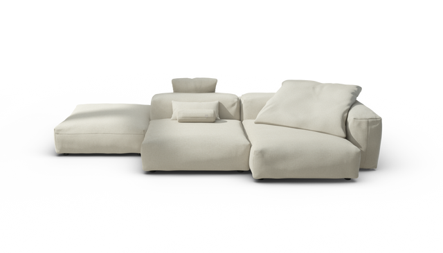 vetsak | Sofa Set 09 - The Island - Breeze - Ecru | Modular Sofa | 7 Seater | Sofa Island