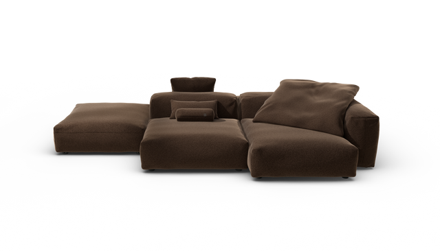 vetsak | Sofa Set 09 - The Island - Pebble - Umber | Modular Sofa | 7 Seater | Sofa Island