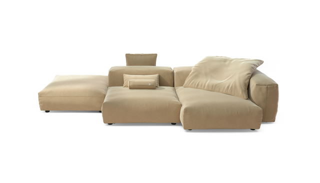 vetsak | Sofa Set 09 - The Island - Suave - Creme | Modular Sofa | 7 Seater | Sofa Island
