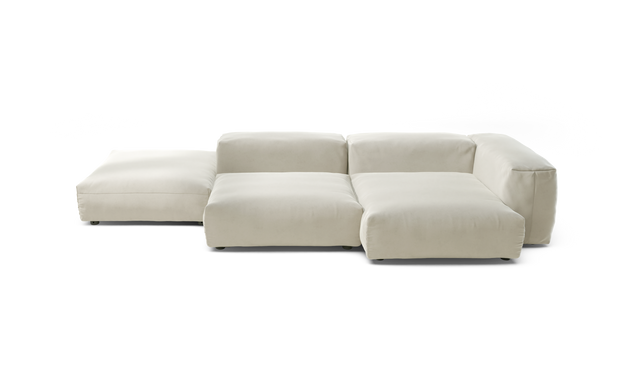 vetsak | Sofa Set 09 - The Island - Suave - Pearl | Modular Sofa | 7 Seater | Sofa Island