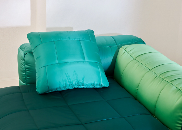 Big Pillow - Bricks - Moss - 60cm x 60cm