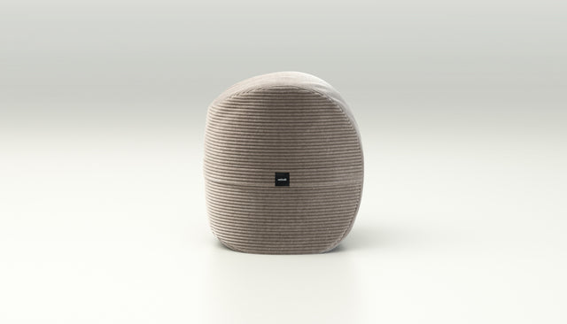 vetsak | Footsak - Cord Velour - Platinum