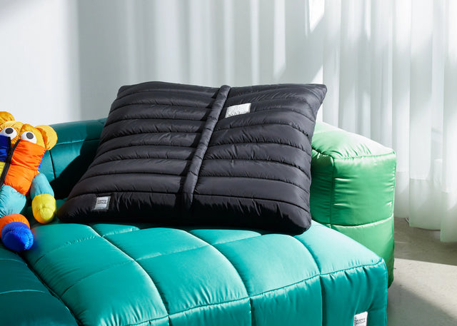 Jumbo Pillow - Block - Stripes Raven - 100cm x 100cm